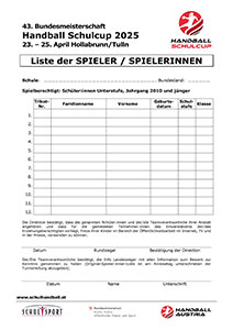 SpielerInnen Liste BMS HBSC 2025, Hollabrunn/Tulln