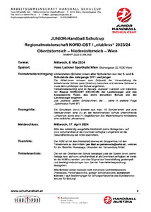 Ausschreibung RMS NORD-OST JUNIOR HBSC 2023/24