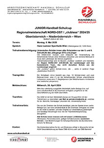 Ausschreibung RMS NORD-OST JUNIOR HBSC 2024/25
