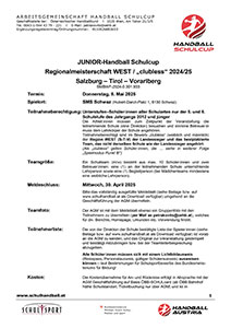 Ausschreibung RMS WESTJUNIOR HBSC 2024/25